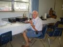 Hans, WB2ZZB operating the Sarasota Amateur Radio Association SSB station. Field Day 2008