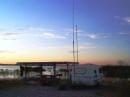 Brock Thomsen, W6GMT, of Marcell, Minnesota, ran as QRP mixed for the 2008 ARRL 10 Meter Contest. He operated from the San Pedro Campground near Del Rio, Texas, using solar and battery power. [Photo courtesy of Brock Thomsen, W6GMT]