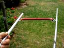 Figure 12 — Photo of the mounting method for the 12 meter dipole.